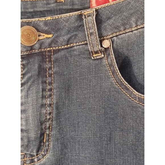 Cristina cropped flare leg jeans festival boho cottage y2k grunge - Picture 5 of 6